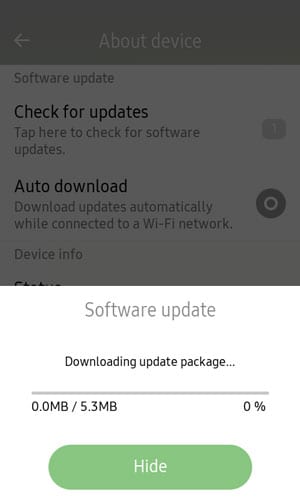 Samsung Z2 Software update 5.8MB - Fix the calendar ...