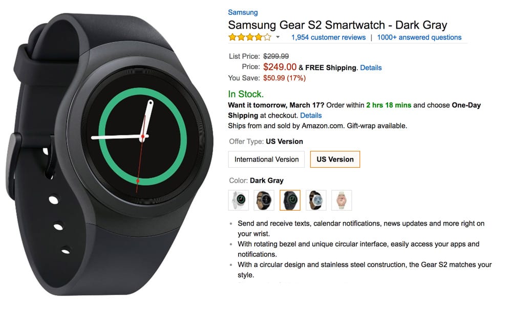 Samsung-Gear-S2-Amazon-USA