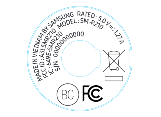 Samsung-SM-R210-Gear-360-FCC-Label