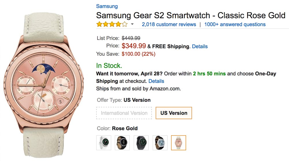 Samsung-Gear-S2-Smartwatch-Classic-Rose-Gold-1