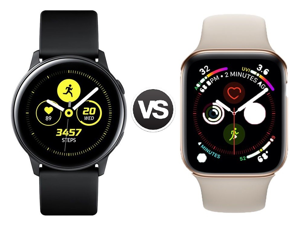 samsung galaxy watch active 2 vs apple watch 4