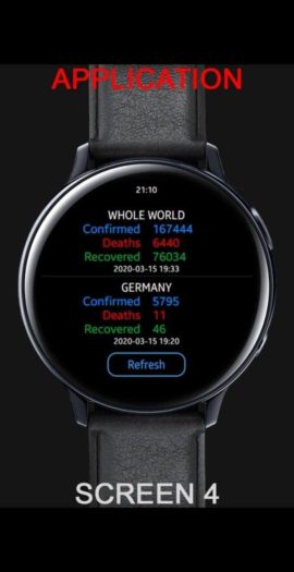 coronavirus tracker smartwatch